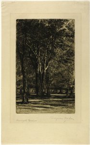 Kensington Gardens, č. II (velký talíř) od Francis Seymour Haden