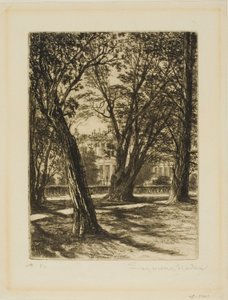 Kensington Gardens, č. I (malý talíř) od Francis Seymour Haden