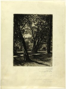 Kensington Gardens, č. I (malý talíř) od Francis Seymour Haden