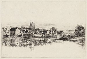 Kidwelly Town, 1859. od Francis Seymour Haden