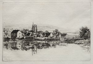 Kidwelly Town, 1859. od Francis Seymour Haden