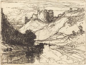 Hrad Kilgaren od Francis Seymour Haden