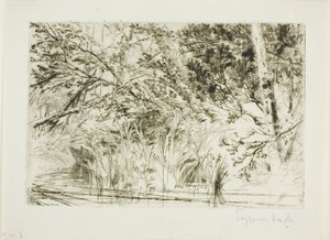 Ústa potoka, č. II od Francis Seymour Haden