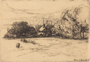 Starý dům Willesley od Francis Seymour Haden