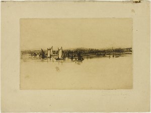 Naproti The Inn, Purfleet od Francis Seymour Haden