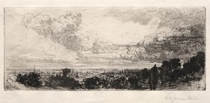Z okna studia, 1862. od Francis Seymour Haden