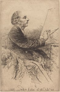 Autoportrét na stojanu od Francis Seymour Haden