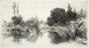 Podíl Mill Pond od Francis Seymour Haden
