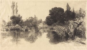 Shere Mill Pond (Větší talíř) od Francis Seymour Haden