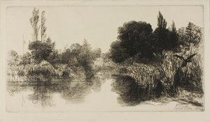 Shere Mill Pond, č. II (velká deska) od Francis Seymour Haden