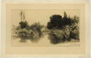 Shere Mill Pond, č. II (velká deska) od Francis Seymour Haden