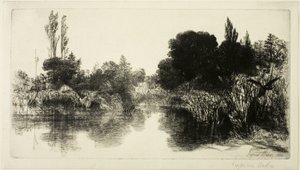 Shere Mill Pond, č. II (velká deska) od Francis Seymour Haden