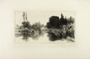 Shere Mill Pond, č. II (velká deska) od Francis Seymour Haden