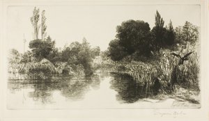 Shere Mill Pond, č. II (velká deska) od Francis Seymour Haden