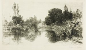 Shere Mill Pond, č. II (velká deska) od Francis Seymour Haden