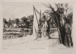 Thames Ditton - S plachtou od Francis Seymour Haden