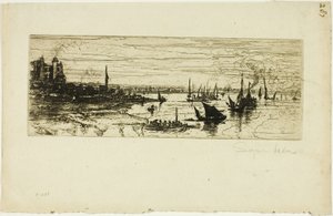 The Inn, Purfleet od Francis Seymour Haden