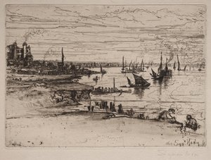The Inn, Purfleet, 1869. od Francis Seymour Haden
