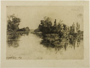 Ostrov naproti Boylově farmě od Francis Seymour Haden