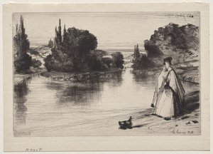 Tažná cesta od Francis Seymour Haden