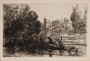 Kostel Twickenham od Francis Seymour Haden
