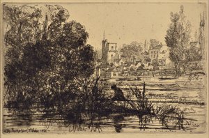 Kostel Twickenham od Francis Seymour Haden