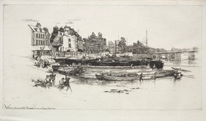 Whistlerův dům, Old Chelsea od Francis Seymour Haden