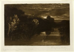 Kanál Winchelsea od Francis Seymour Haden