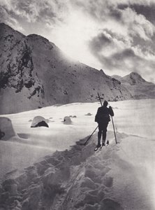 Východní Alpy: Odpoledne na ledovci Roseg (č/b foto)