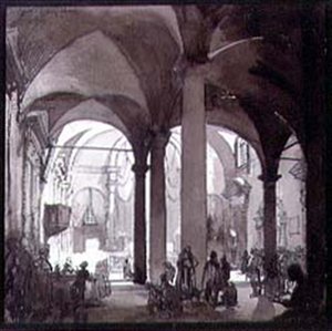 Pohled do interiéru klášterního kostela, San Felice, Florencie, 20. století od Francis Sydney Unwin