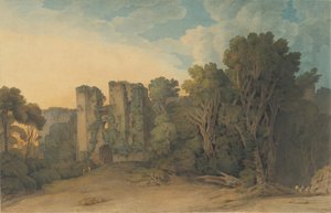 Hrad Berry Pomeroy v hrabství Devon, 1775-1805. od Francis Towne