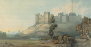 Hrad Ludlow, Shropshire, 1777 od Francis Towne