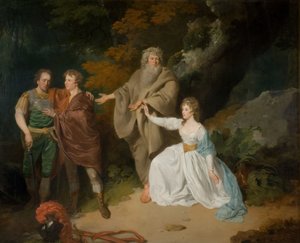 Scéna ze Shakespearovy Bouře, 1787.