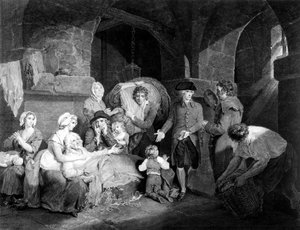 John Howard Esq. (1726-1790) Visiting and Relieving the Miseries of a Prison, vyryl James Hogg, 1790