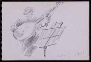 Portrét Arnolda Dolmetsche od Francis Wilfred Lawson