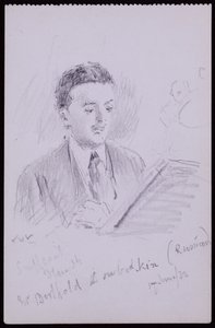 Portrét Bertholda Lubetkina od Francis Wilfred Lawson