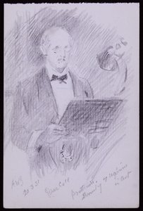 Portrét DS MacColl od Francis Wilfred Lawson