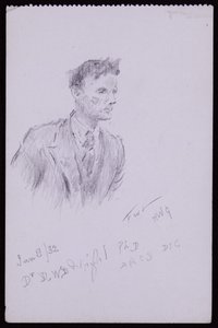 Portrét Dr.DWD Wrighta od Francis Wilfred Lawson