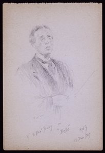 Portrét E Alex Young od Francis Wilfred Lawson