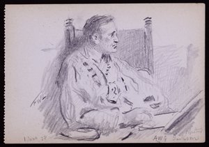 Portrét Ernesta Jacksona od Francis Wilfred Lawson