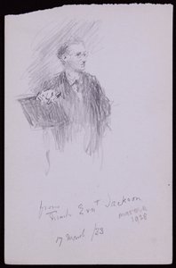 Portrét Ernesta Jacksona od Francis Wilfred Lawson