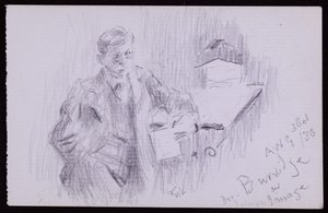 Portrét FV Burridge od Francis Wilfred Lawson