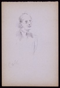 Portrét Geralda Cobba, kolem roku 1930 (tužka na papíře) od Francis Wilfred Lawson