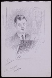 Portrét HB Cresswella od Francis Wilfred Lawson