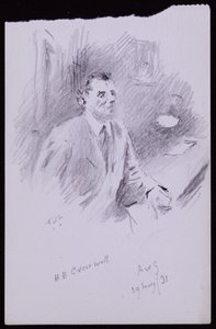 Portrét HB Cresswella od Francis Wilfred Lawson