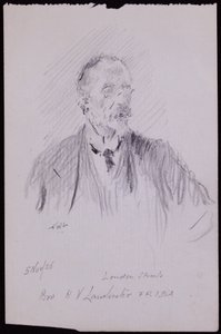 Portrét HV Lanchester od Francis Wilfred Lawson
