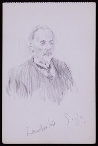 Portrét HV Lanchester od Francis Wilfred Lawson
