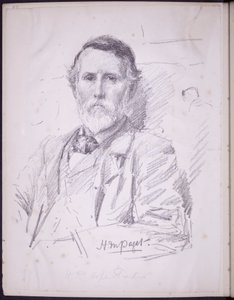 Portrét Hope-Pinker HR, cca 1900 (tužka na papíře) od Francis Wilfred Lawson