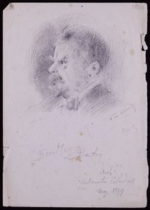 Portrét JF Bentleyho od Francis Wilfred Lawson