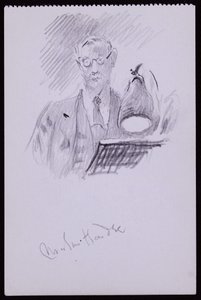 Portrét Martina Hardieho, kolem roku 1931 (tužka na papíře) od Francis Wilfred Lawson